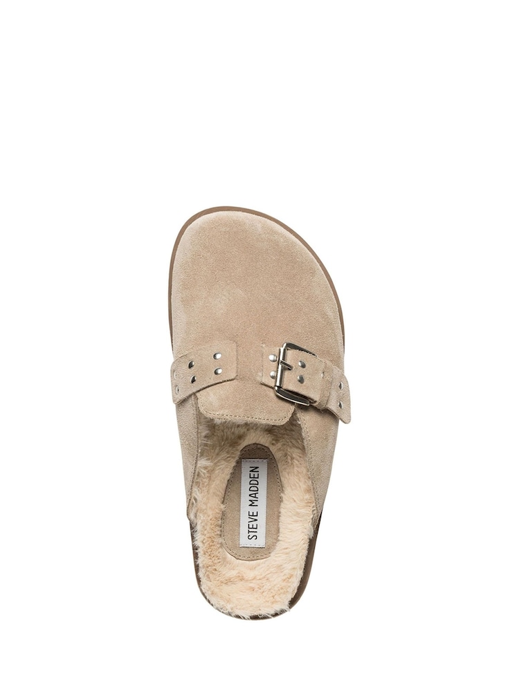 Steve Madden Cream Evergreen Mules Clog Shoes - Image 6 of 6