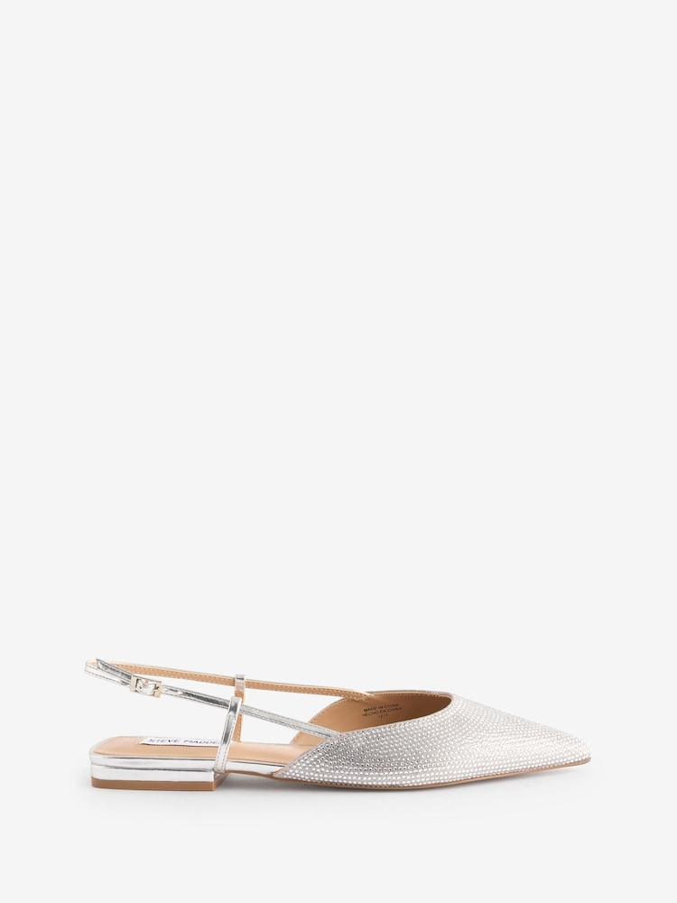 Steve Madden Silver Spencer-R Slingback Shoes - Image 1 of 6 Steve Madden Silver Spencer-R Slingback Shoes - Image 1 of 6