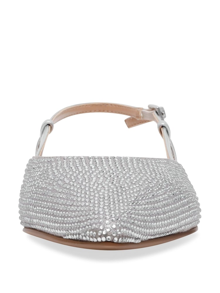 Steve Madden Silver Spencer-R Slingback Shoes - Image 4 of 6