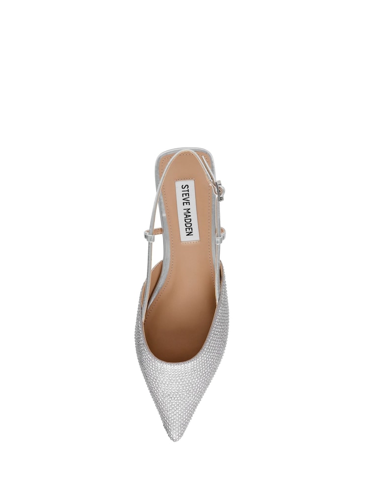 Steve Madden Silver Spencer-R Slingback Shoes - Image 6 of 6 Steve Madden Silver Spencer-R Slingback Shoes - Image 6 of 6