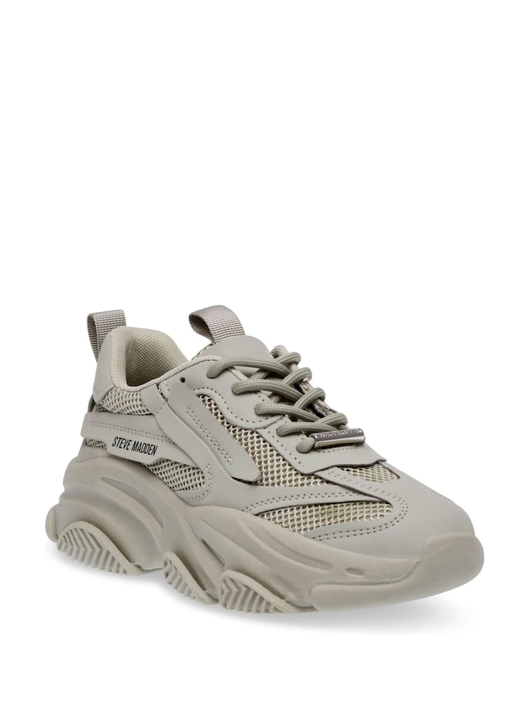 Abbey Stone Grau - Steve Madden Possession-e Turnschuhe - Bild 2 von 6 Abbey Stone Grau - Steve Madden Possession-e Turnschuhe - Bild 2 von 6