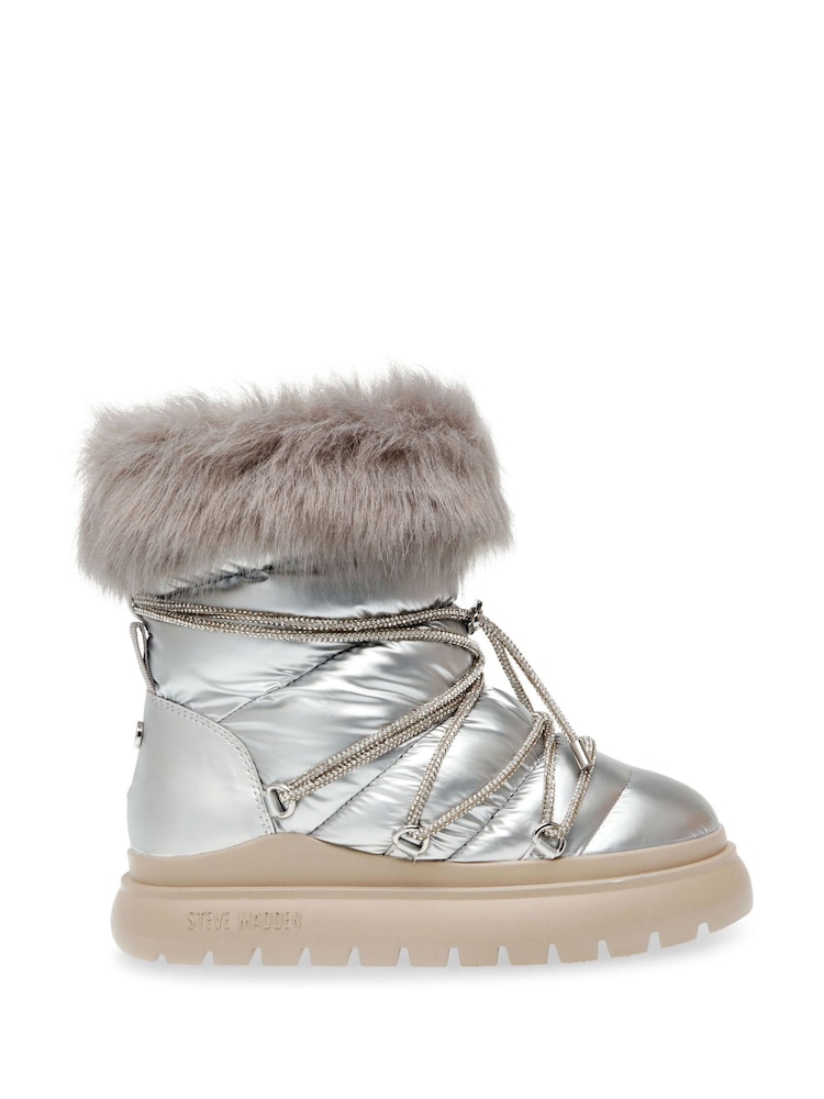 srebrna (barva); srebro - Steve Madden Ice-Storm Snow gležnjarji - Slika 1 iz 6