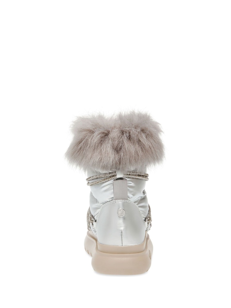 srebrna (barva); srebro - Steve Madden Ice-Storm Snow gležnjarji - Slika 6 iz 6