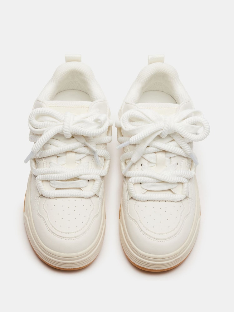 Steve Madden Boomer White Trainers - Image 4 of 4