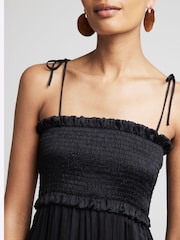 River Island Crinkle Shirred Midi Dress - Image 3 of 4