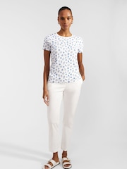 Hobbs Blue 100% Cotton Pixie Printed T-Shirt - Image 1 of 4