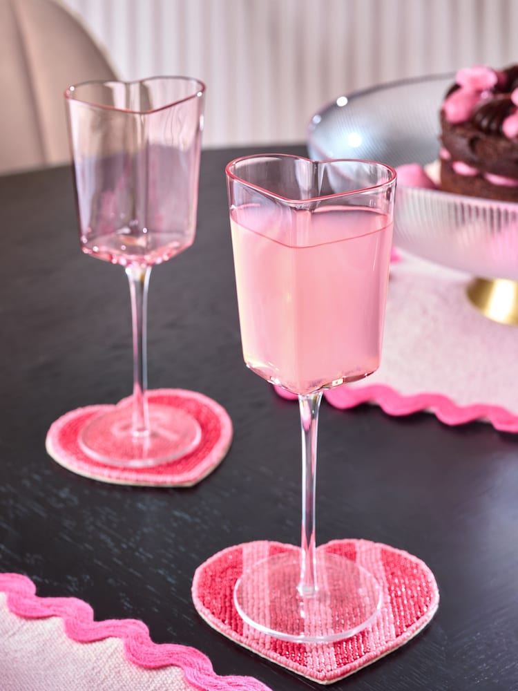 Juego de 2 copas de vino con corazones - Imagen 1 de 4