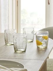 Set of 4 Green Bronx Tinted Tumbler Glasses - Image 1 of 3
