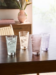 Set of 4 Palm Print Tumbler Glasses - Imagen 1 de 3
