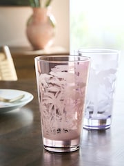 Set of 4 Palm Print Tumbler Glasses - Imagen 2 de 3