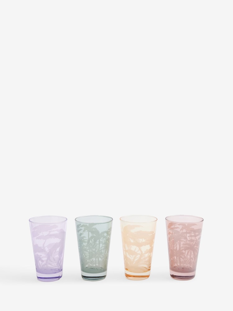 Set of 4 Palm Print Tumbler Glasses - Imagen 3 de 3