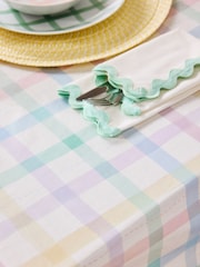 Multi Check Wipe Clean Tablecloth - Image 2 of 3