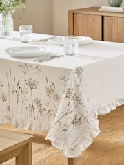 White Leaf Tablecloth - Image 1 of 4