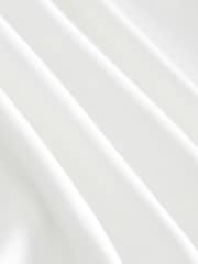 White Geo Flocked 100% Cotton Short Sleeve Smart Collar Polo Shirt - Image 7 of 8