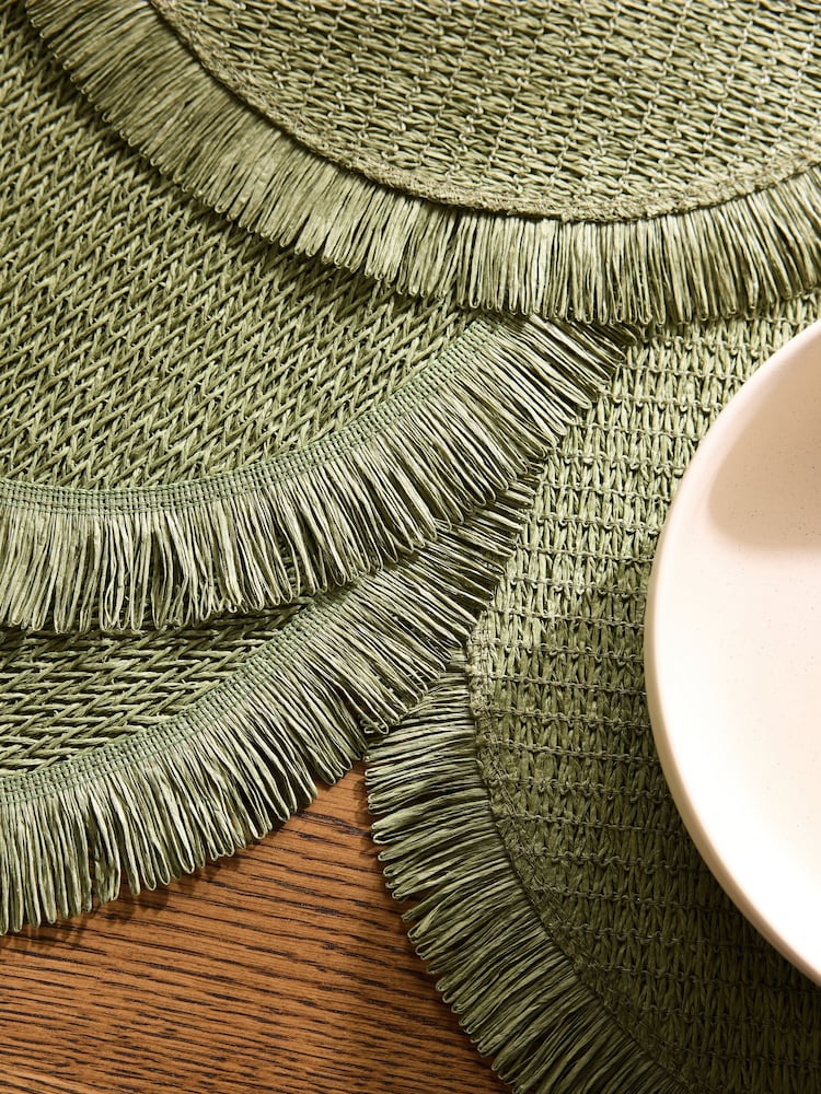 Seti ya 4 Pindo Weave Placemats - Image 3 of 4