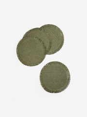 Set of 4 Fringe Weave Placemats - صورة 4 من 4