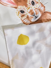 Set of 2 Bunny Daisy Print Tea Towels - Imagen 2 de 4