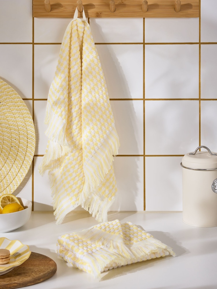 Set of 2 Bobble Weave Terry Tea Towels - Bild 1 von 4