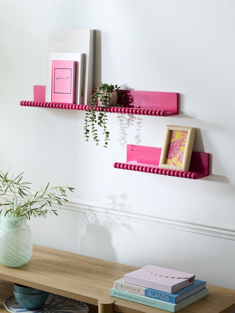 Pink Bobbin Picture Wall Shelf - Image 1 of 5