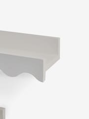 White Wavy Picture Wall Shelf - Image 5 of 5