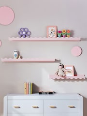 Pink Wavy Picture Wall Shelf - Image 1 of 5