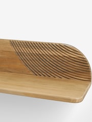 Natural Carved Wooden Wall Shelf - Image 7 of 7