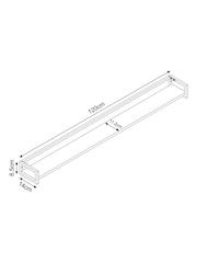 Dark Bronx Extra Wide Wall Shelf - Image 6 of 6