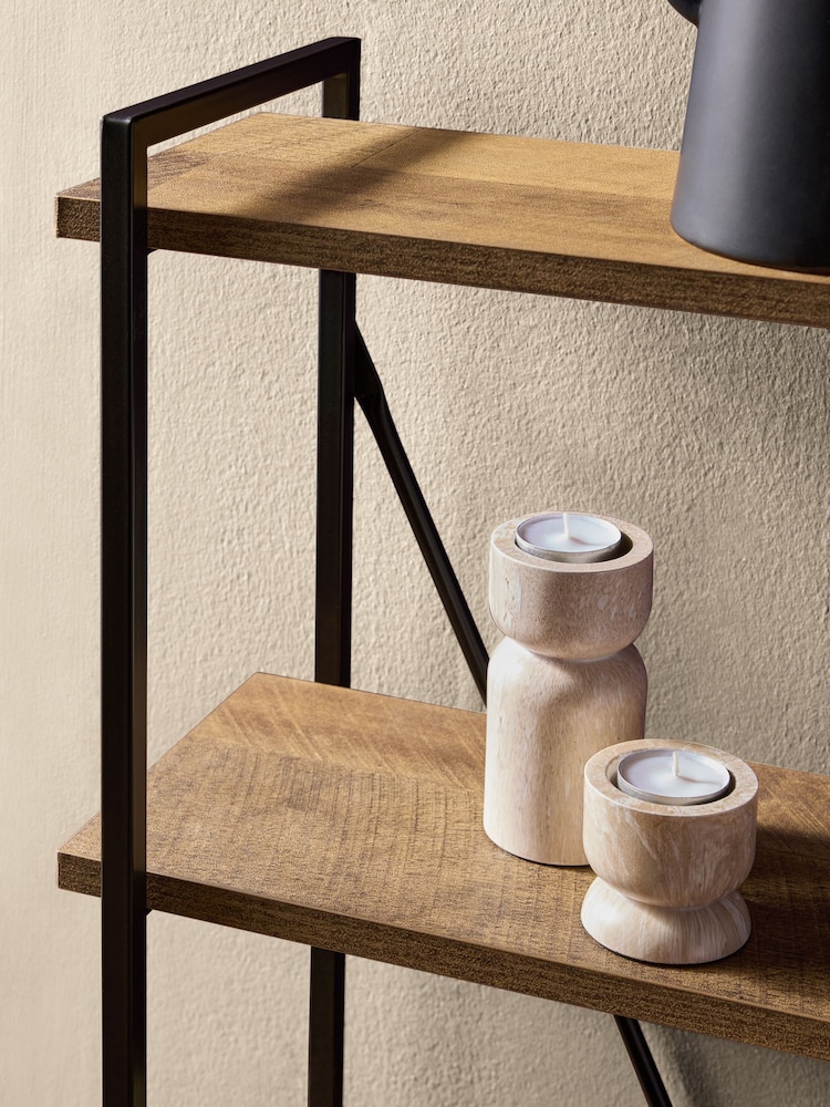 Dark Bronx 5 Tier Wall Shelves - Image 3 of 6