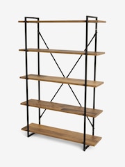 Dark Bronx Wide 5 Tier Wall Shelves - Image 4 of 5