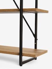 Dark Bronx Wide 5 Tier Wall Shelves - Image 5 of 5