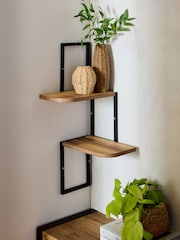 Natural Bronx 2 Tier Shelf - Image 1 of 4