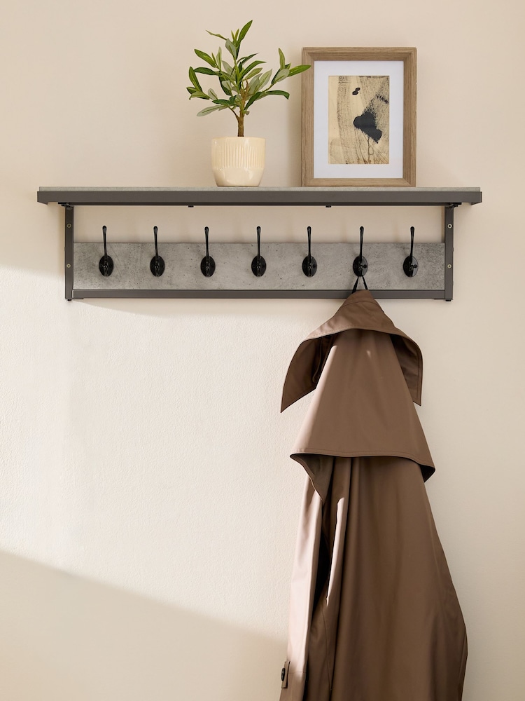 Grey Medium Concrete Coat Hooks - Image 2 of 5