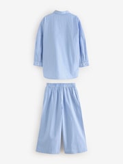 Blau - Gestreiftes Set aus 100 % Baumwolle mit Hemd und Hose (3–16 J.) - Bild 7 von 9
