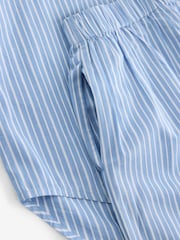 Blau - Gestreiftes Set aus 100 % Baumwolle mit Hemd und Hose (3–16 J.) - Bild 9 von 9
