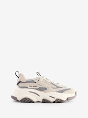 Elfenbein/Grau - Steve Madden Possession-e Turnschuhe - Bild 2 von 8