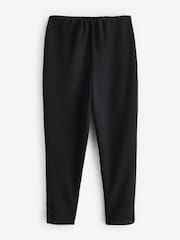 River Island Black High Rise 100% Cotton Capri Casual Trousers 2 Pack - Image 3 of 3