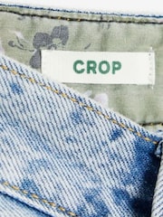 River Island Высоко поднятые расслабленные прямые укороченные джинсы из 100% хлопка - Image 4 of 4