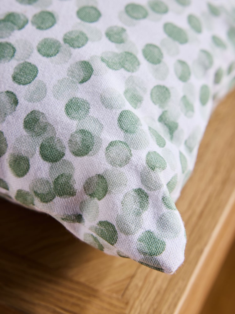 Sage Green Spot Bench Cushion - Image 4 of 5