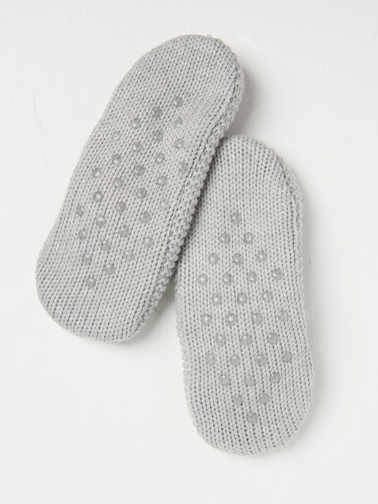 FatFace Grey Short Slipper Socks - Image 2 of 2