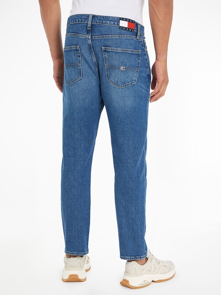 Tommy Jeans Blue Regular Fit Tapered Dad Jeans - Image 2 of 6 Tommy Jeans Blue Regular Fit Tapered Dad Jeans - Image 2 of 6