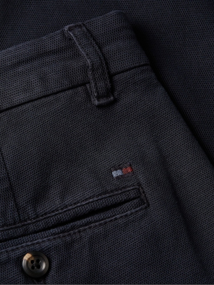 Tommy Hilfiger Blue Bleecker Structure Chino Joggers - Image 6 of 6 Tommy Hilfiger Blue Bleecker Structure Chino Joggers - Image 6 of 6