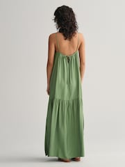 GANT Green Strappy Maxi Dress - Image 3 of 8