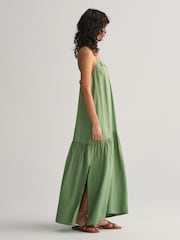 GANT Green Strappy Maxi Dress - Image 5 of 8