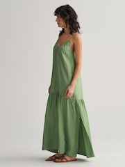 GANT Green Strappy Maxi Dress - Image 6 of 8