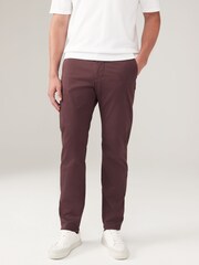 GANT Red Regular Fit Twill Chinos - Image 1 of 7