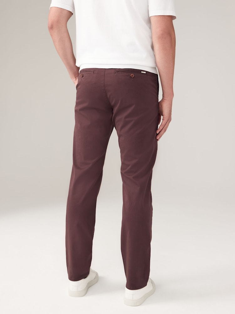 GANT Red Regular Fit Twill Chinos - Image 2 of 7