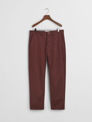 GANT Red Regular Fit Twill Chinos - Image 5 of 7