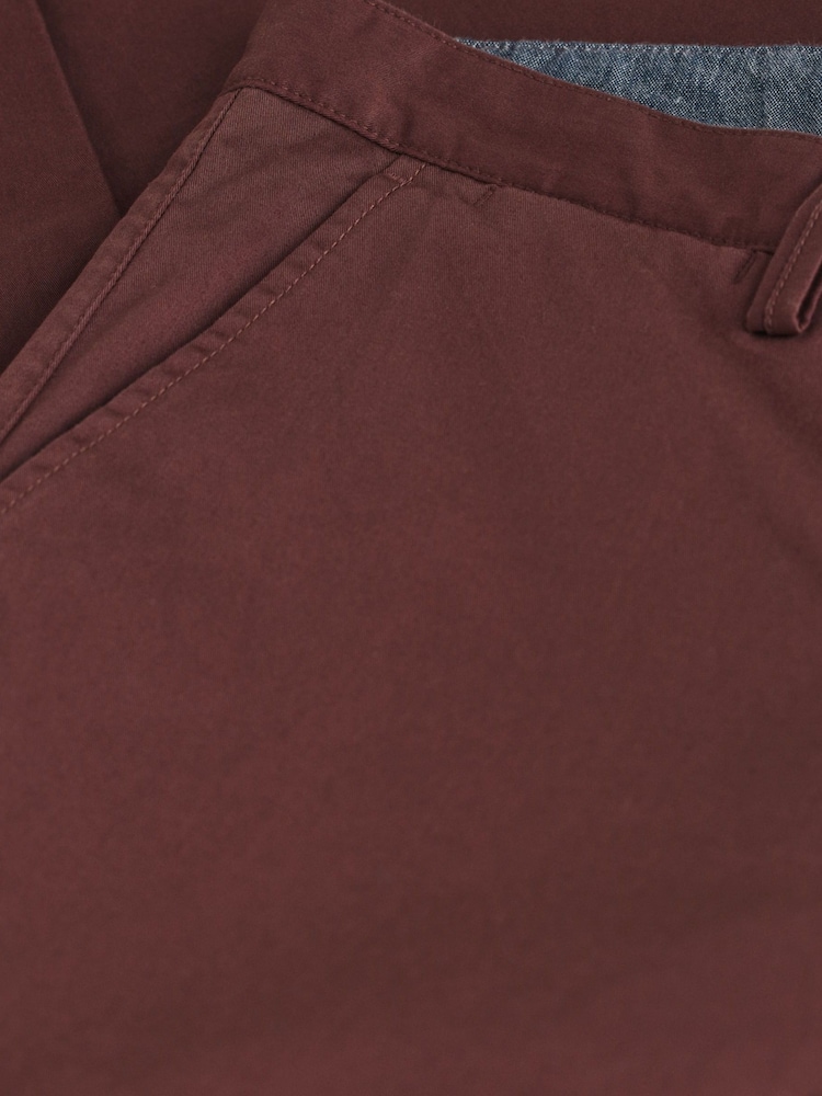 GANT Red Regular Fit Twill Chinos - Image 7 of 7