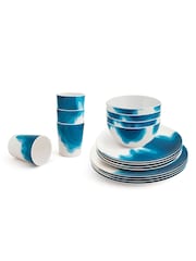 Rick Stein 16 Piece Blue Picnic Melamine Set - Image 2 of 6