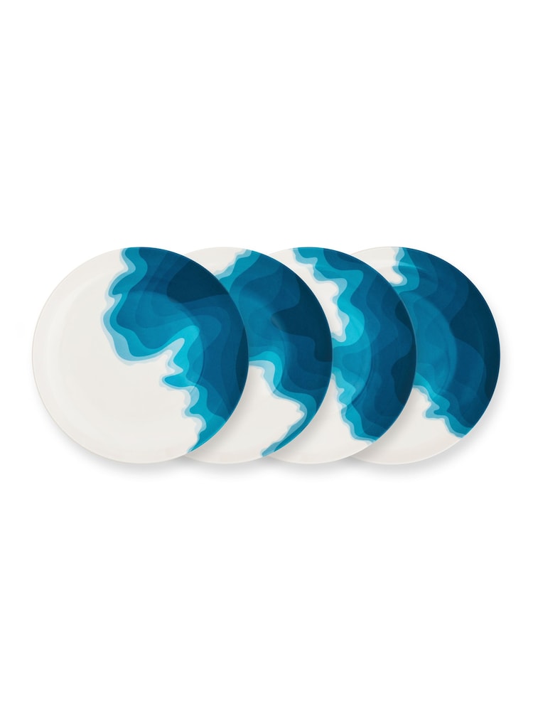 Rick Stein 16 Piece Blue Picnic Melamine Set - Image 6 of 6